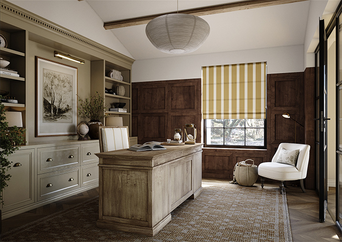 The British Stripe Co. Henry, Chilterns No.2 - Twist&Fit Roman Blind - Image 7